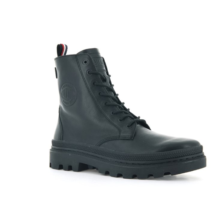 Palladium Pallatrooper Off-2 Women's Boots Black | UK O917-LVI